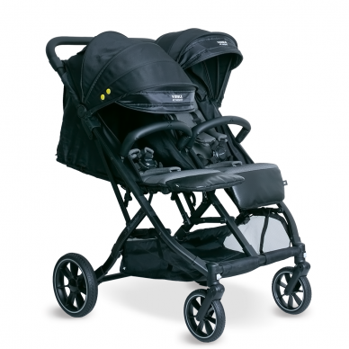 X-Lander X-DOUBLE Коляска для близнецов/погодок, Cool Black +2 carrycot 6