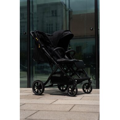 X-Lander X-DOUBLE Коляска для близнецов/погодок, Cool Black +2 carrycot 25