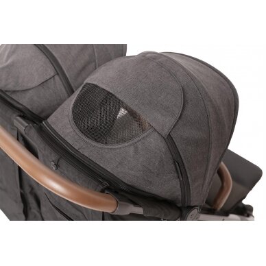 X-Lander X-DOUBLE Коляска для близнецов/погодок, Cool Black +2 carrycot 16